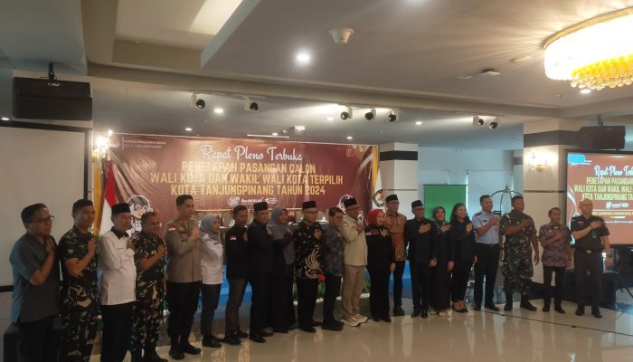 Lis-Raja Ditetapkan Wako dan Wawako Tanjungpinang Terpilih Hasil Pilkada 2024