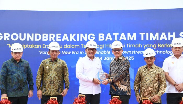 Gubernur Kepri Dampingi Wamen Investasi, Groundbreaking Pabrik Hilirisasi Timah di Batam