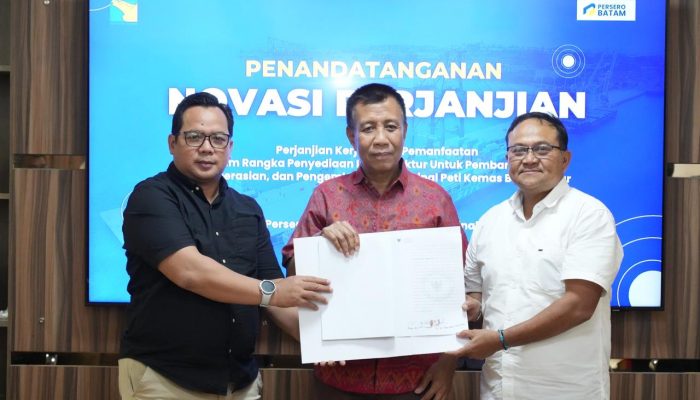 BP Batam Tandatangani Novasi Perjanjian Pengelolaan Terminal Peti Kemas Batu Ampar