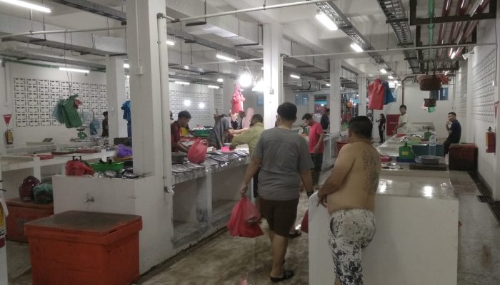 Pasar Encik Puan Perak Blok D Tanjungpinang Mulai Ditempati Pedagang Ikan