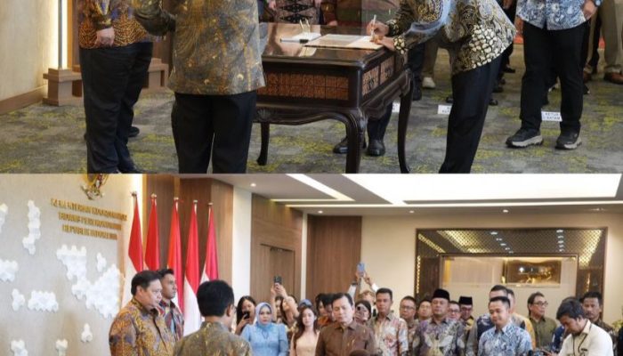 Airlangga Hartarto Lantik Wako dan Wawako Batam Sebagai Kepala BP Batam dan Wakil Kepala BP Batam
