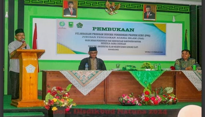 Sekretaris Dinas Pendidikan Natuna Membuka Kegiatan Induksi dan Try Out Up PPG 2024 