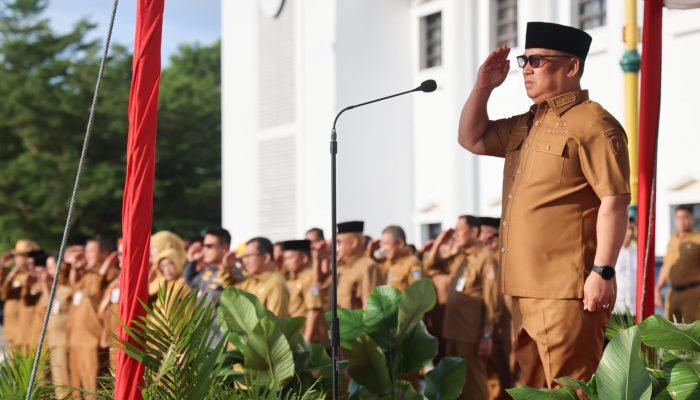 Wagub Kepri Nyanyang Pimpin Apel Perdana di Pemprov Kepri Usai Dilantik