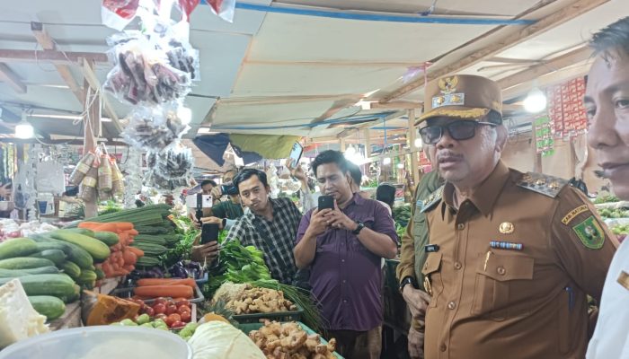 Awal Ramadhan 1446 H, Wakil Bupati Natuna Sidak Bahan Pokok Di Pasar Ranai