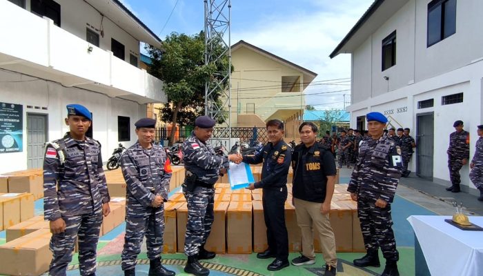 BC Tanjungpinang Terima Limpahan 2,5 Juta Batang Rokok Ilegal Hasil Penindakan Lanal Tarempa