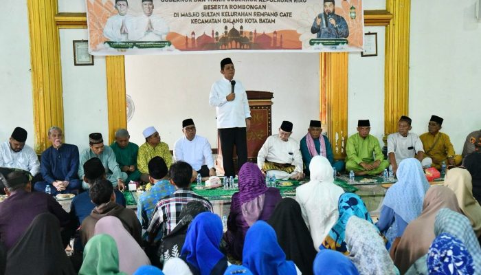 Ratusan Masyarakat Rempang Hadiri Halal Bihalal Bersama Gubernur Kepri di  Masjid Sultan