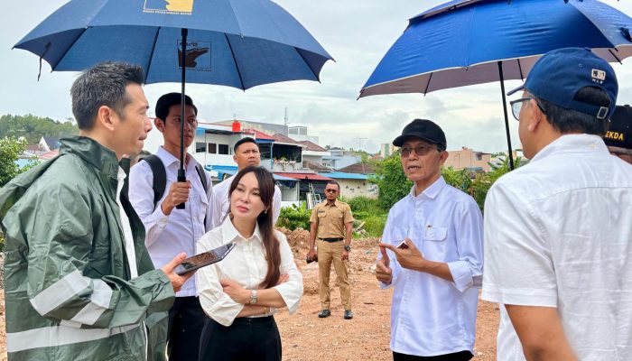 Amsakar-Li Claudia Tinjau Penataan Sungai Baloi Indah