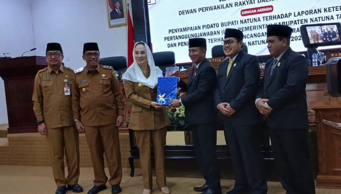 Rapat Paripurna DPRD Natuna, Bupati Natuna Sampaikan LKPJ TA 2024 
