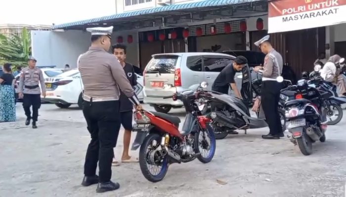 Puluhan Kendaraan Terjaring Razia Lalu Lintas di Bintan 