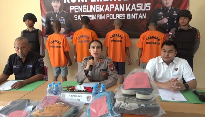 April-Mei 2025, Polres Bintan Ungkap Kasus Curanmor, Curat dan Penganiayaan 