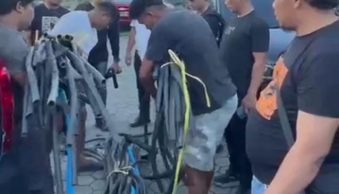 Penadah dan 12 Pencuri Kabel SWRO di Tanjungpinang Dibekuk Polisi