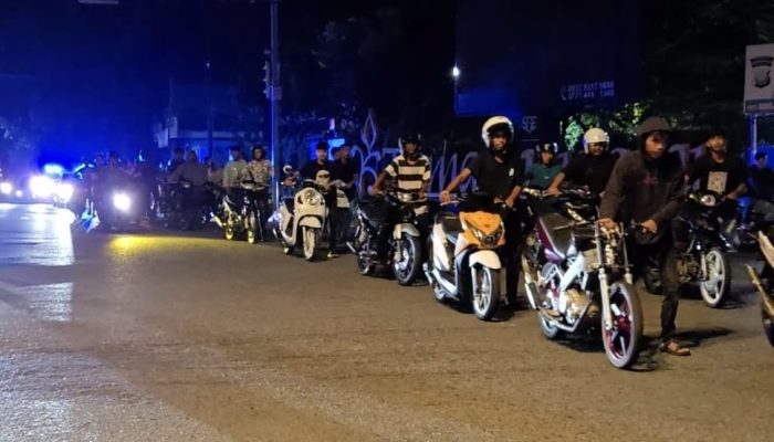 Marak Aksi Balap Liar, Satlantas Polresta Tanjungpinang Amankan 46 Knalpot Brong dan Tidak Sesuai Spesifikasi