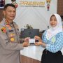 Kapolresta Tanjungpinang Berikan SIM C Gratis Untuk 4 Pelajar SMAN 4 Tanjungpinang