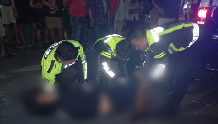 Laka Lantas Dini Hari di Tanjungpinang, Dua Pengendara Motor Luka Luka