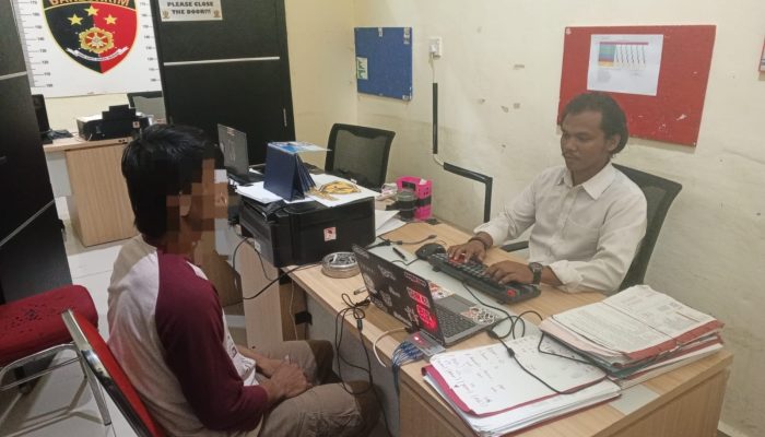 Satreskrim Polres Anambas Bekuk Pencuri Barang Bagan di Laut Teluk Buluh