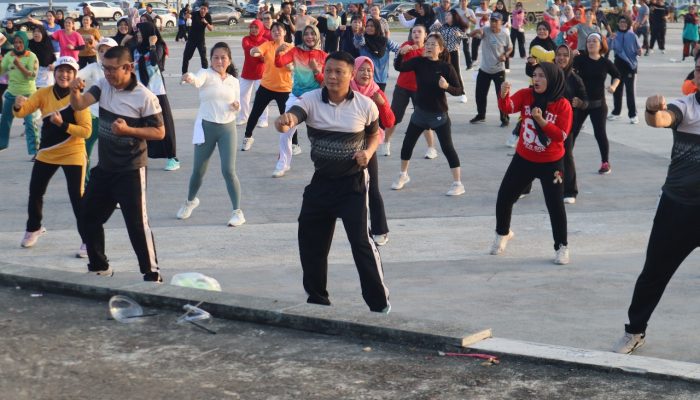 Car Free Day Polresta Tanjungpinang di Tugu Sirih, Sambut HUT Bhayangkara ke-79