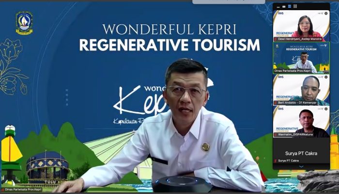 Diskusi Daring Bersama Kemenpar RI, Hasan Paparkan Pariwisata Regeneratif di Kepri