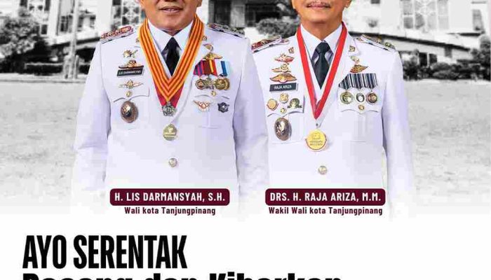 HUT Kemerdekaan RI, Walikota Ajak Warga Kibarkan Bendera Merah Putih 1- 31 Agustus 2025