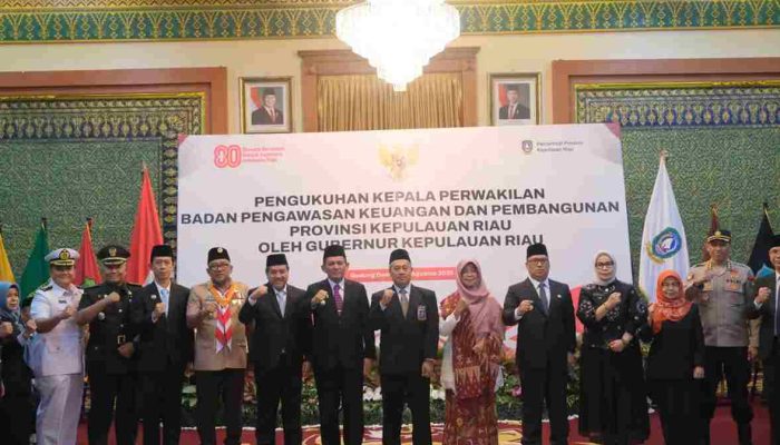 Gubernur Kepri Kukuhkan Mudzakir Sebagai Kepala Perwakilan BPKP Kepri