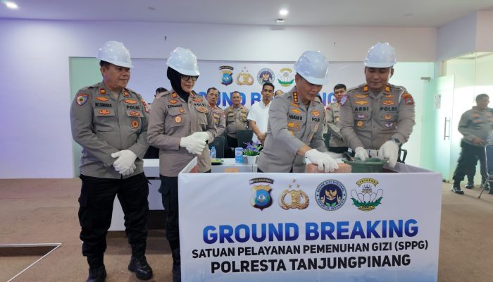 Polresta Tanjungpinang Ikuti Launching Ground Breaking SPPG Polri Serentak di Indonesia