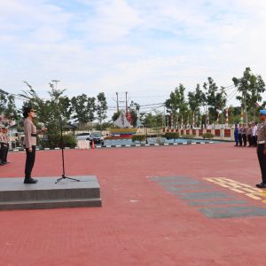 Kapolres Bintan Pimpin Upacara KPLB Personil Polres Bintan