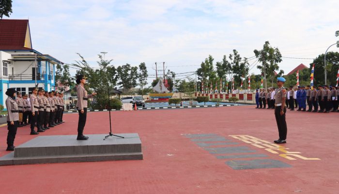 Kapolres Bintan Pimpin Upacara KPLB Personil Polres Bintan