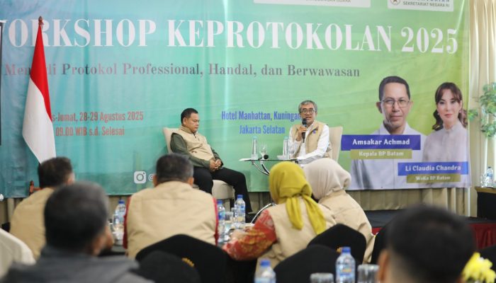 Wujudkan Protokol Handal, BP Batam Gelar Workshop Keprotokolan