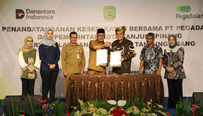 Tingkatkan Kualitas UMKM, Pemko Tanjungpinang Tandatangani Kesepakatan dengan PT Pegadaian