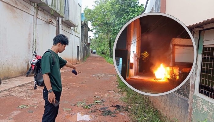 Karburator Bocor, Motor Terbakar di Jalan D.I. Panjaitan Tanjungpinang