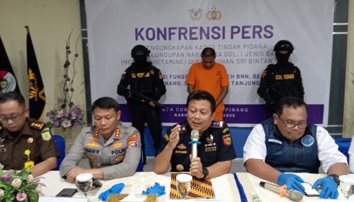 BC Tanjungpinang Gagalkan Penyelundupan Sabu 496 Gram di Pelabuhan Sri Bintan Pura