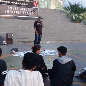 Tegakkan HAM, Mahasiswa Gelar Aksi Kamis Perdana di Tanjungpinang