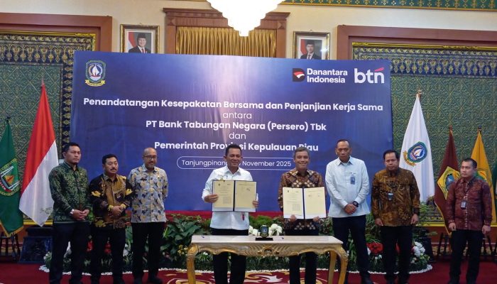 Pemprov Kepri dan BTN Teken Kerja Sama Dorong Digitalisasi Keuangan dan Akselerasi Ekonomi Daerah