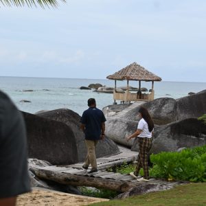 Berwisata Bahari Lokal, Danlanud RSA Nikmati Pesona Natuna Garden Villas