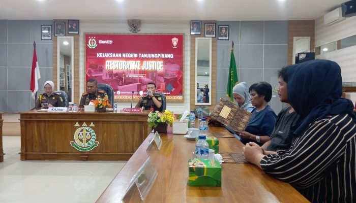 Terima RJ, Empat Penadah Kasus Curanmor di Tanjungpinang Jalani Pidana Sosial