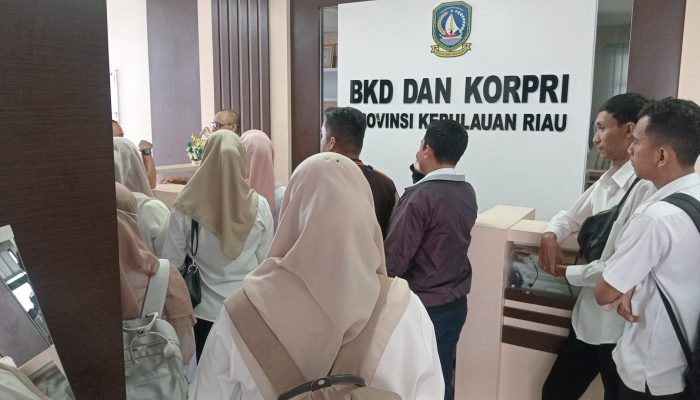 Belasan PTK Non ASN Datangi BKD Kepri, Minta Kejelasan Masa Kerja dan Gaji Yang Tertunda