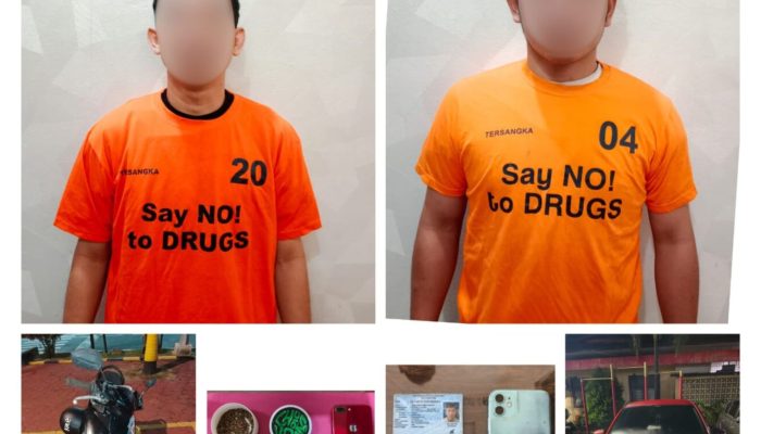 Terlibat Peredaran Ganja, 2 PPPK Pemprov Kepri Dibekuk Satresnarkoba Polresta Tanjungpinang