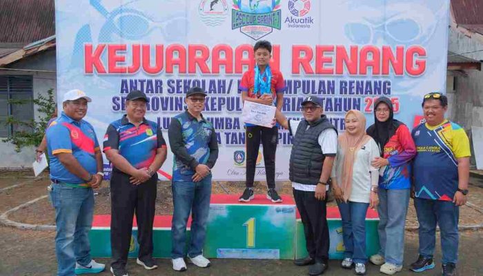 Lumba Lumba SC Tanjungpinang Juara Umum Kejuaraan Renang Se-Kepri