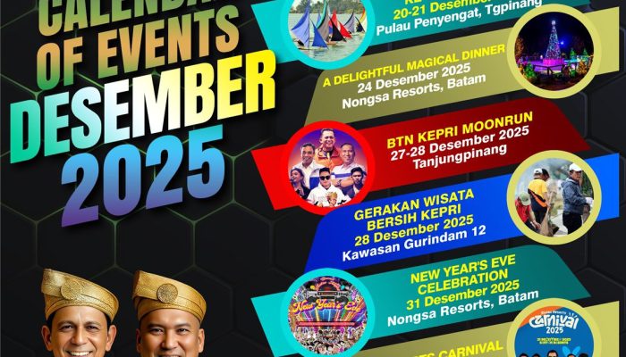 Desember 2025, Ini Ragam Event Pariwisata Dispar Kepri 