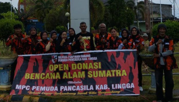 MPC PP Kabupaten Lingga Galang Donasi Untuk Korban Bencana Di Sumatera