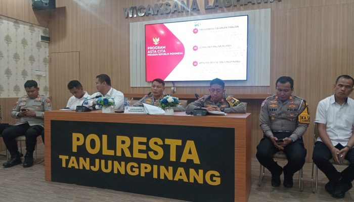 Tahun 2025, Kasus Pidana dan Laka Lantas Ditangani Polresta Tanjungpinang Menurun