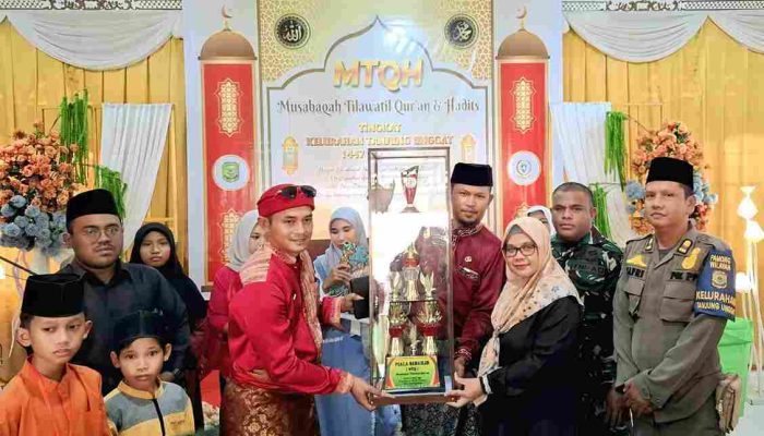 MTQH XX Tingkat Kelurahan Tanjung Unggat Ditutup, RW 7 Raih Juara Umum
