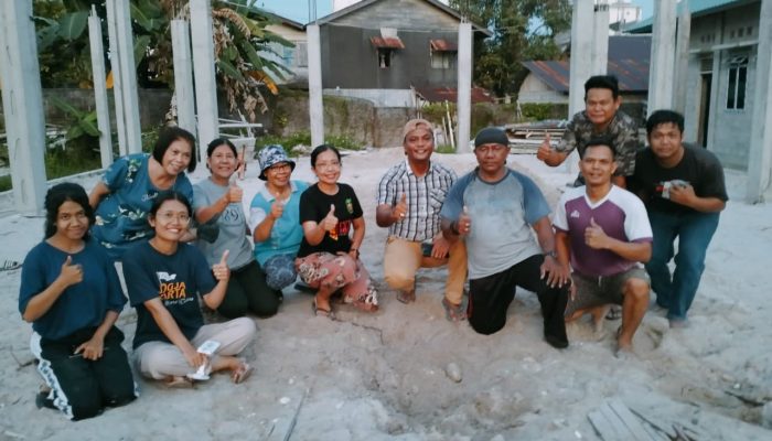 Jelang HUT ke-50 Gereja St.Paulus Dabo, Umat Paroki Goro Bangun Gereja