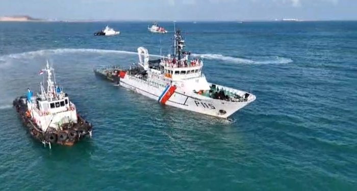 Kapal Tugboat Tabrakan Dengan KM Melati Di Perairan Tanjung Uban, Limbah B3 Tumpah