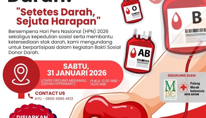 Donor Darah dan Sembako, KJK Gandeng PMI Tebar Manfaat di HPN 2026