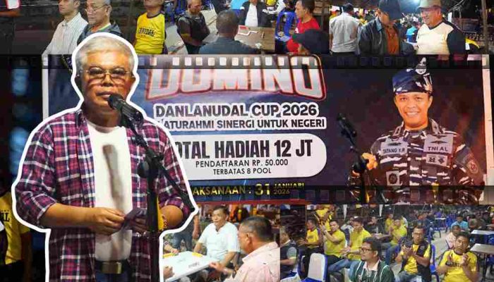 Turnamen Domino Danlanudal Cup 2026 Resmi Dibuka Staf Ahli Pemko Tanjungpinang