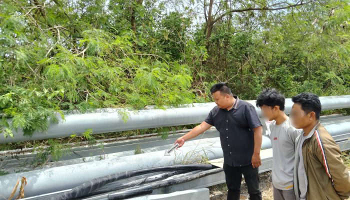 Nekat Curi Kabel Tembaga di PT BAI, Dua Pencuri Kesetrum dan Dibekuk Polisi