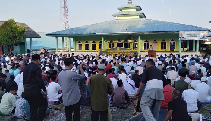 Dijaga Kepolisian, Ribuan Jamaah Muhammadiyah Tunaikan Shalat Idulfitri 1447 H di Masjid At Taqwa
