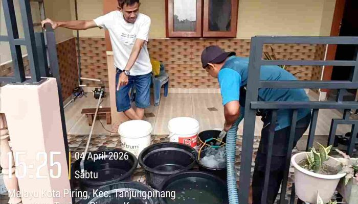 Hingga Awal April 2026, Pemko Tanjungpinang Distribusikan Air Bersih Capai 711 Ton