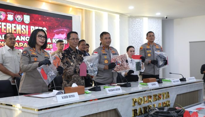 Amsakar Apresiasi Polda Kepri Bekuk Pelaku Pencurian Fasilitas Umum di Batam