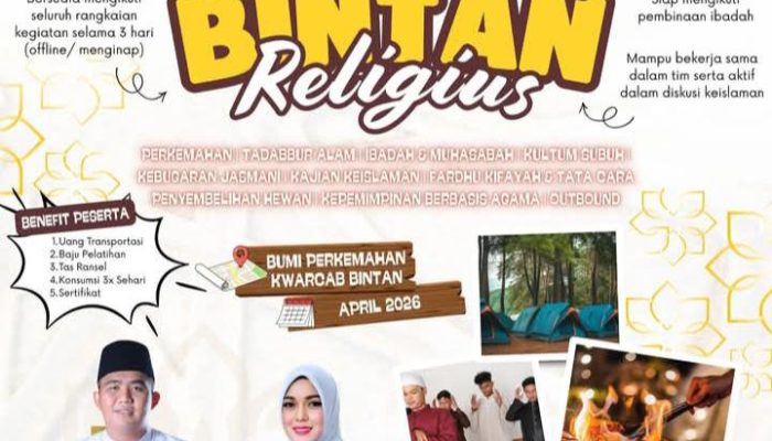 Pemkab Bintan Ajak Pemuda Berkemah Hingga Tadabbur Alam di Perkemahan Tembeling